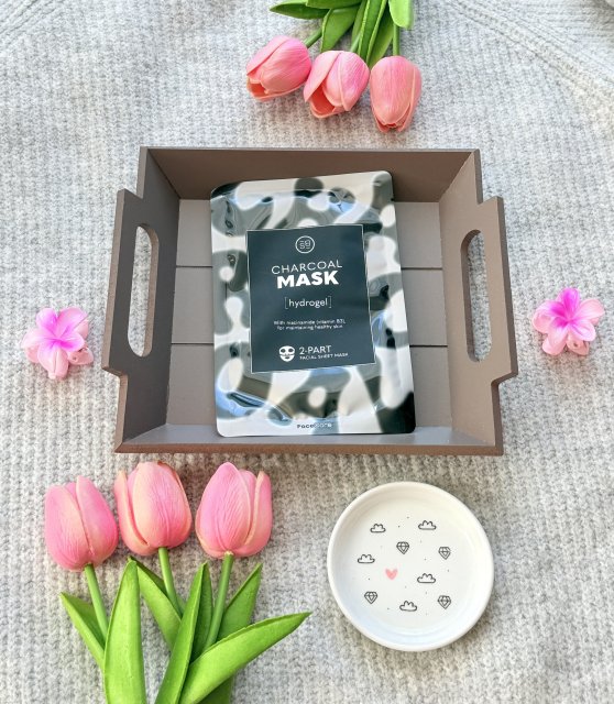 SkinBliss Maska do twarzy w płacie, Charcoal Mask Hydrogel