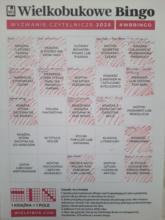 Wyzwanie książkowe 2025