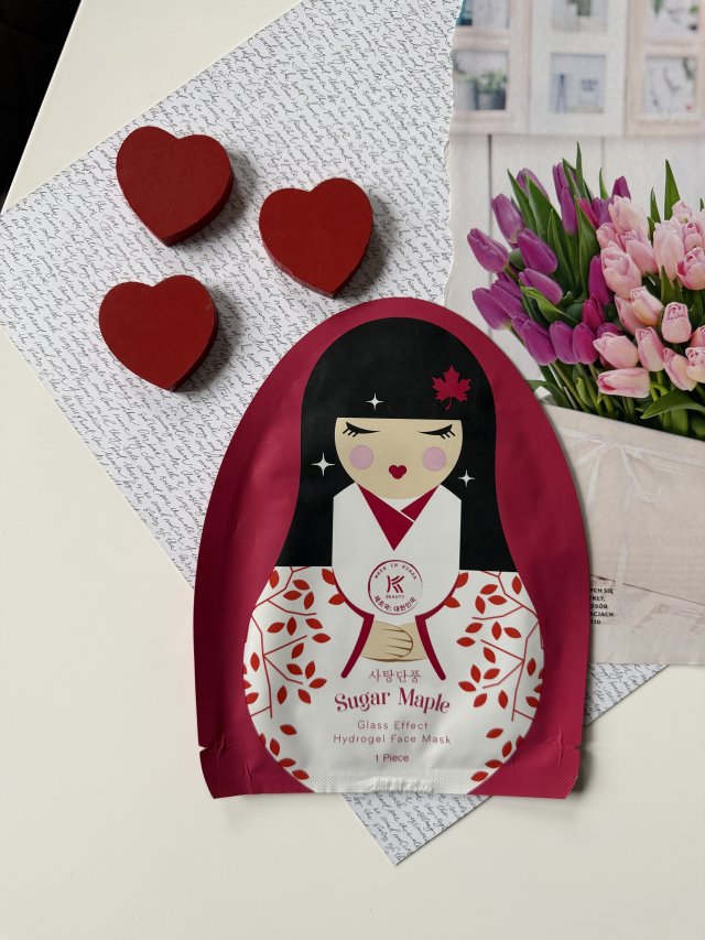 Avon K Beauty, Maska do twarzy w płacie, Hydrożelowa, Sugar Maple, Glass Effect Hydrogel Face Mask