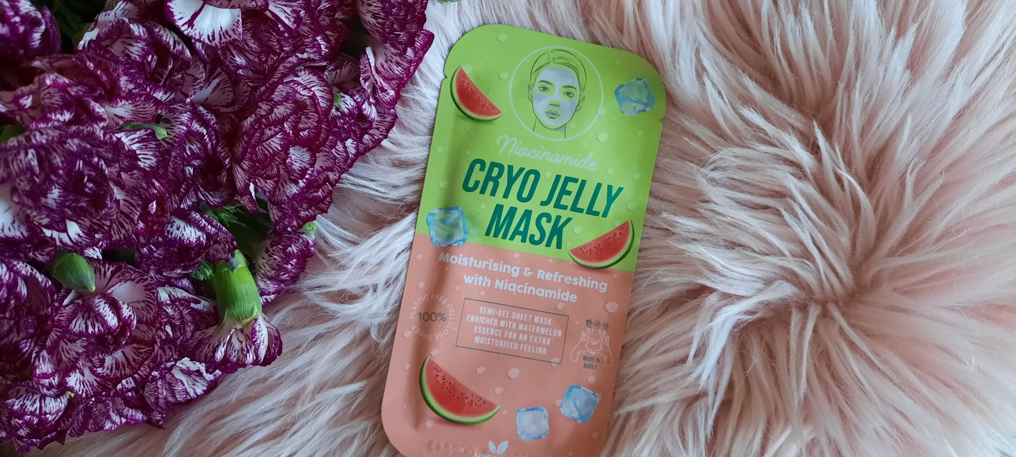 Maxbrands Marketing B.V. Maska do twarzy w płacie, Cryo Jelly Mask, Moisturising & Refreshing, niacynamid