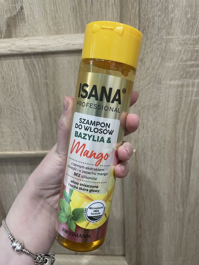 Isana Professional, Szampon do włosów, Bazylia & Mango