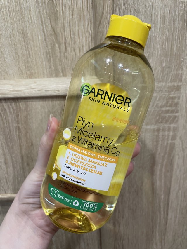 Garnier Skin Naturals, Płyn micelarny, Z witaminą Cg, Skóra matowa, zmęczona