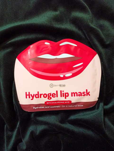 SkinBliss Maska na usta w płacie, Hydrożelowa, Hydrogel Lip Mask, Z kwasem hialuronowym