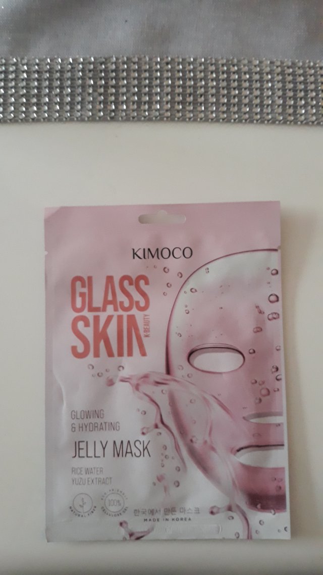 Kimoco Beauty Maska do twarzy w płacie, Glass Skin, Jelly Mask, Glowing & Hydrating