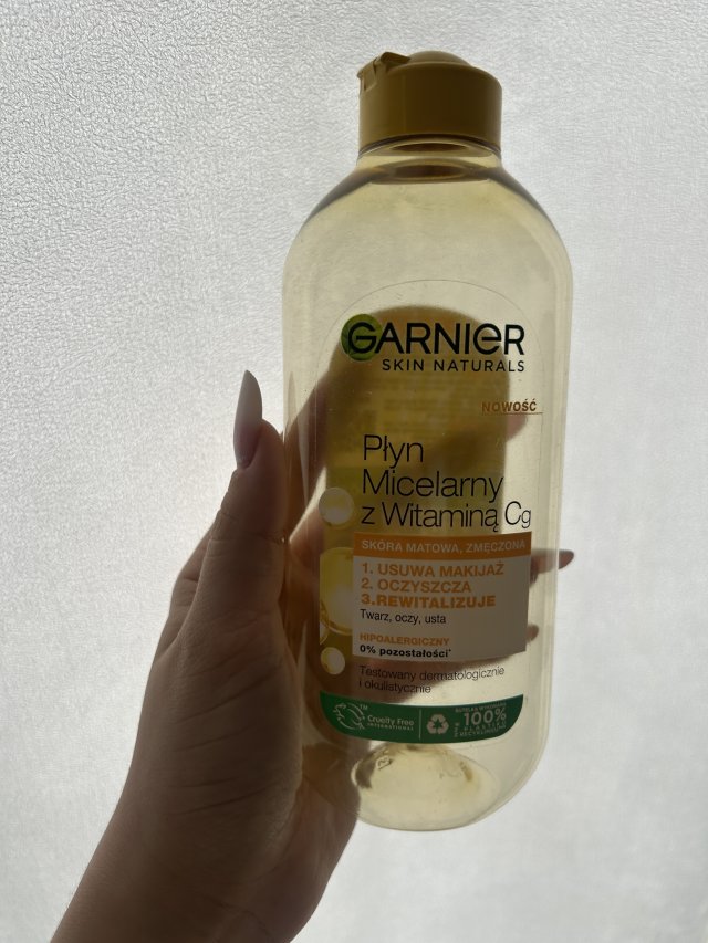 Garnier Skin Naturals, Płyn micelarny, Z witaminą Cg, Skóra matowa, zmęczona