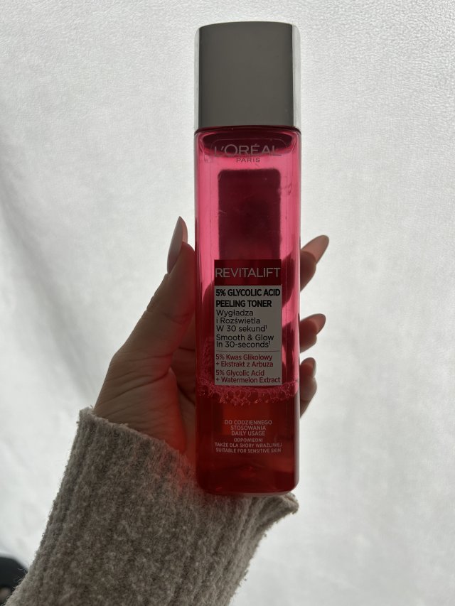 L'Oréal Revitalift, Tonik do twarzy, 5% Glycolic Acid Peeling Toner