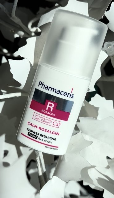Pharmaceris R, Trądzik różowaty, Krem do twarzy, Redukujący zaczerwienienia, Na noc 