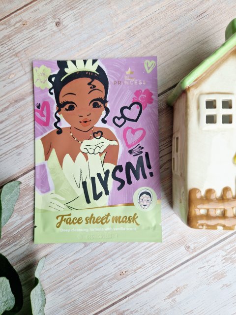 Topbrands Europe B.V. Disney Princess, Maska do twarzy w płacie, Głęboko oczyszczająca, Ekstrakt z wanilii, ILYSM!