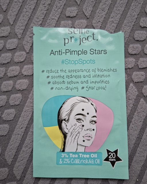 Selfie Project Plastry do twarzy na wypryski, #StopSpots, Anti-Pimple Stars, Gwiazdki, Tea Tree Oil & Calendula Oil