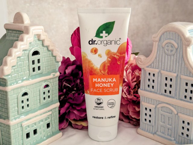 Dr. Organic Manuka Honey, Scrub do twarzy, Restore & Refine