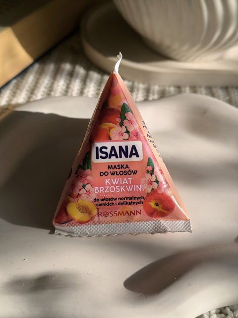Isana Maska do włosów, Jednominutowa, Kwiat brzoskwini, Do włosów normalnych, cienkich i delikatnych