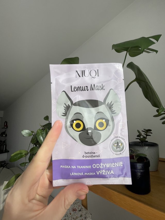 NIUQI Young, Fantasy Mask, Maska do twarzy na tkaninie, Odżywienie, Król Lemur 