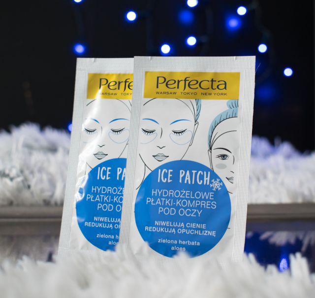 Perfecta Ice Patch, Hydrożelowe płatki kompres pod oczy przeciw cieniom i opuchliźnie, Zielona herbata i aloes
