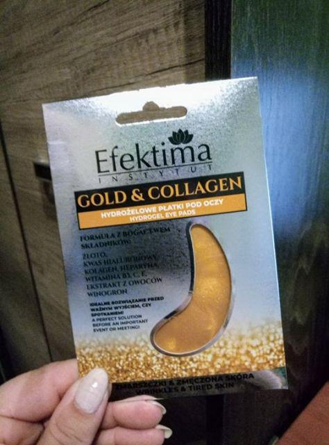 Efektima Gold & Collagen, Płatki pod oczy, Hydrożelowe, Zmarszczki i zmęczona skóra