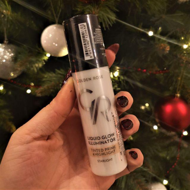 Golden Rose Liquid Glow Illuminator, Tinted Prime & Highlight, Baza pod makijaż z efektem rozświetlacza