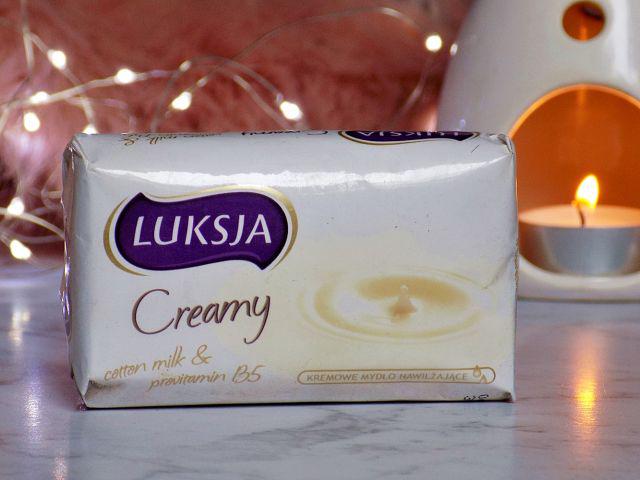 Luksja Creamy, Mydło w kostce, Cotton Milk & Provitamin B5 
