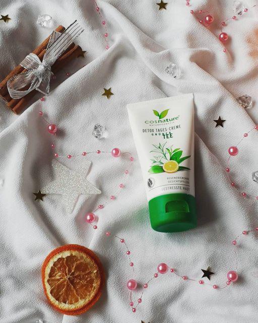 Cosnature Krem do twarzy, Na dzień, Detox, Zielona herbata