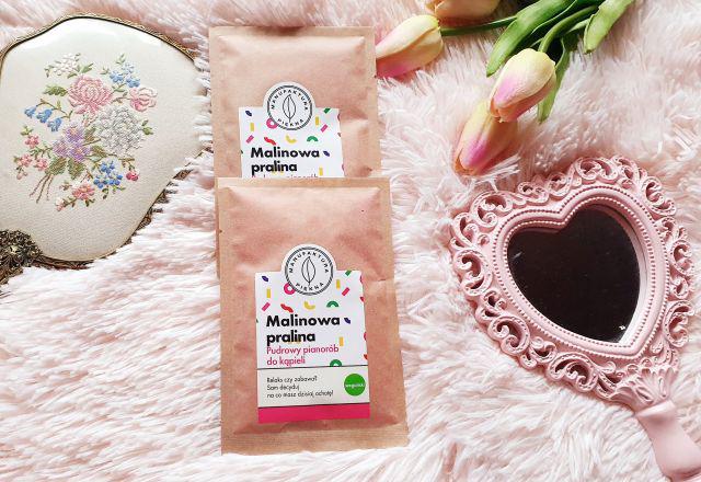 Marba Cosmetics Manufaktura Piękna, Pudrowy pianorób do kąpieli, Malinowa pralina