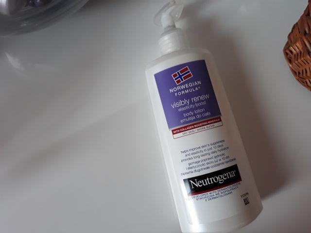 Neutrogena Formuła Norweska, Visibly Renew Elasticity Boost Body Lotion, Emulsja do ciała z minerałami zwiększającymi produkcję kolagenu