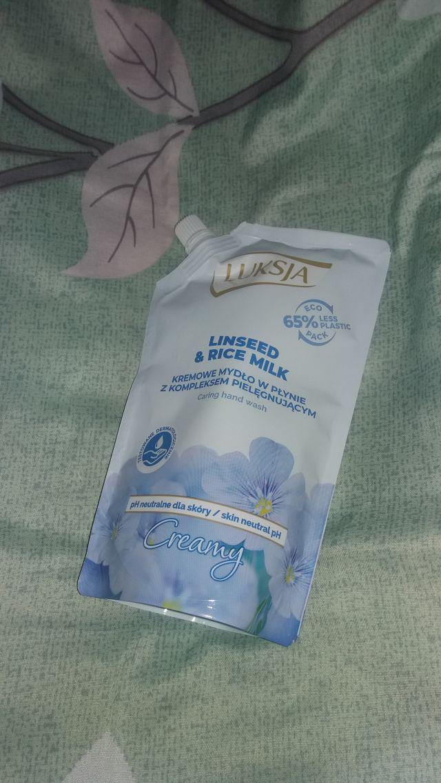 Luksja Creamy, Mydło w płynie, Linseed & Rice Milk
