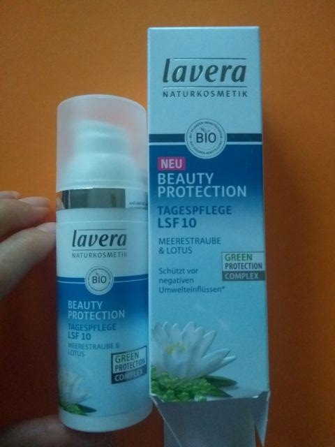 Lavera Beauty Protector, Krem do twarzy, Na dzień, SPF 10, Trawa morska i lotos