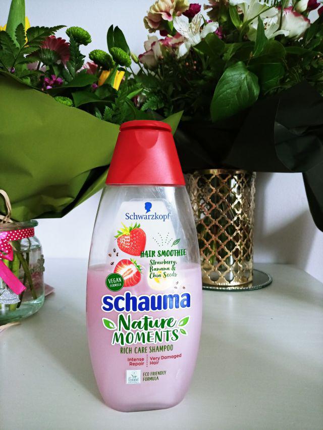 Schwarzkopf Schauma, Nature Moments, Hair Smoothie, Szampon do włosów, Strawbeerry & Banana & Chia Seeds