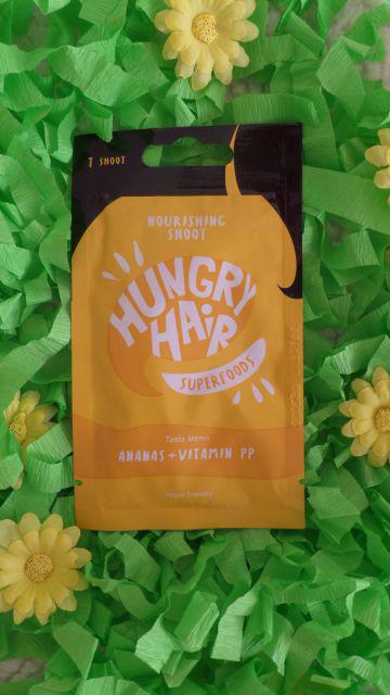 Hungry Hair Superfoods, Maska do włosów, Ananas i witamina PP