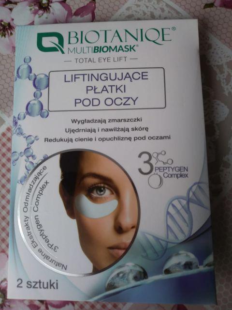 Biotaniqe Total Eye Lift, Płatki pod oczy, Liftingujące