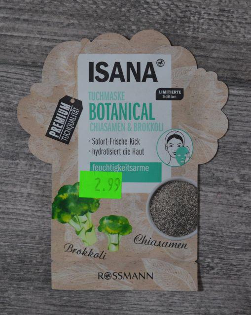 Isana Botanical, Maska na tkaninie, Brokuł i nasiona chia