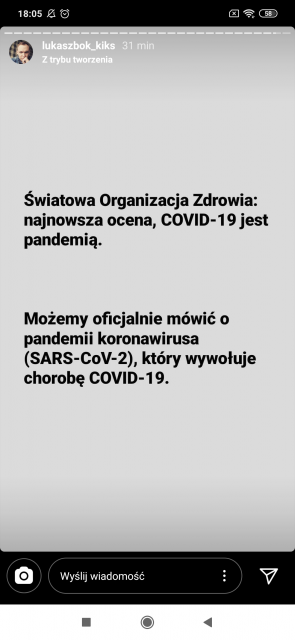 Koronawirus - zbiór przemyśleń w świetle ostatnich wydarzeń