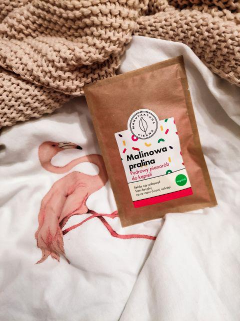 Marba Cosmetics Manufaktura Piękna, Pudrowy pianorób do kąpieli, Malinowa pralina