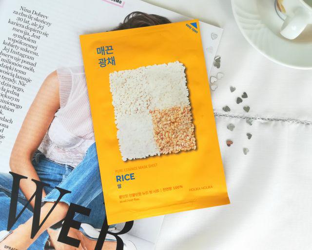 Holika Holika Maska do twarzy w płacie, Pure Essence, Rice 