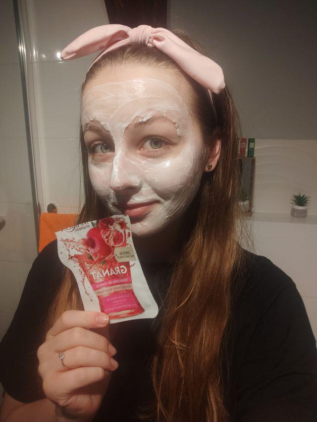 Maseczka Marion, granata