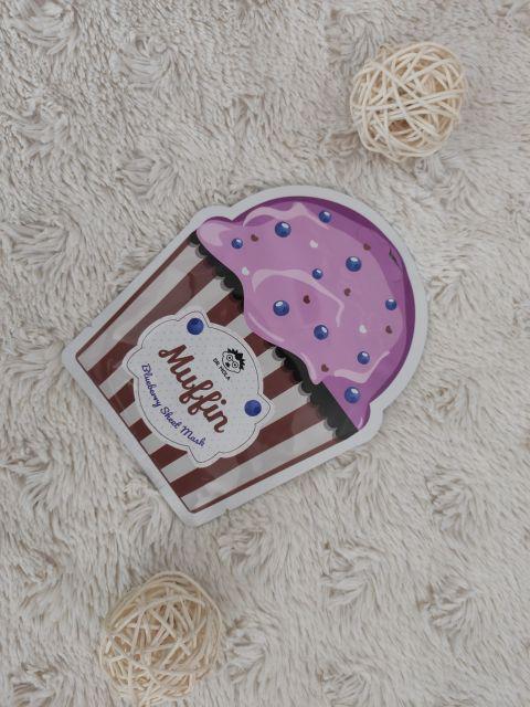 Dr. Mola Maska do twarzy w płacie, Blueberry Muffin, Nawadniająco-przeciwutleniająca