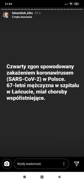 Koronawirus - zbiór przemyśleń w świetle ostatnich wydarzeń