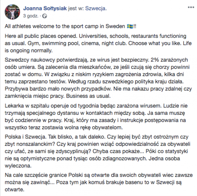 Koronawirus - zbiór przemyśleń w świetle ostatnich wydarzeń