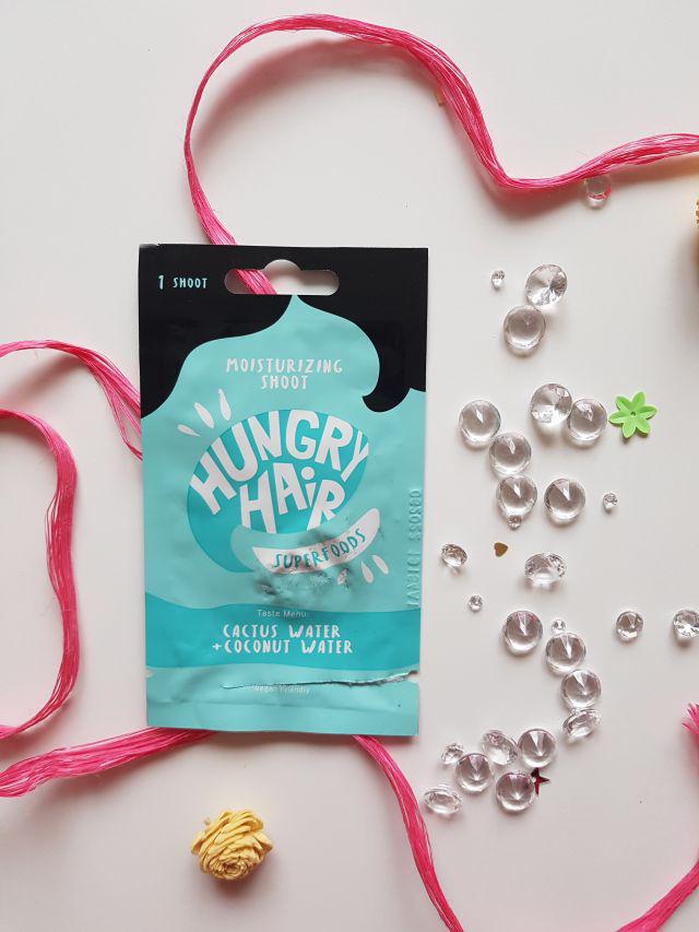 Hungry Hair Superfoods, Maska do włosów, Woda kaktusowa i woda kokosowa