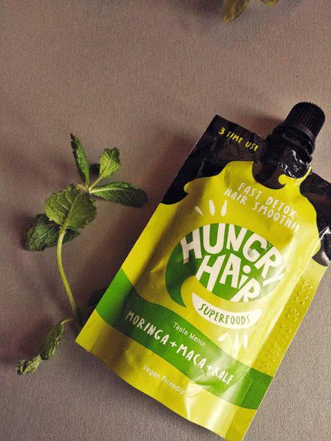Hungry Hair Superfoods, Maska do włosów, Smoothie, Moringa, Maca i Kale