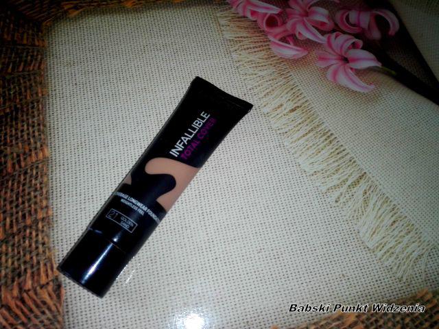 L'Oréal Infallible Total Cover, Full Coverage Longwear Foundation, Podkład do twarzy, nr 21 Golden Sand
