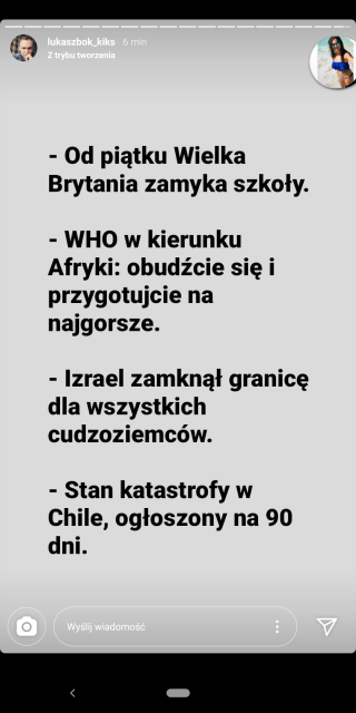 Koronawirus - zbiór przemyśleń w świetle ostatnich wydarzeń