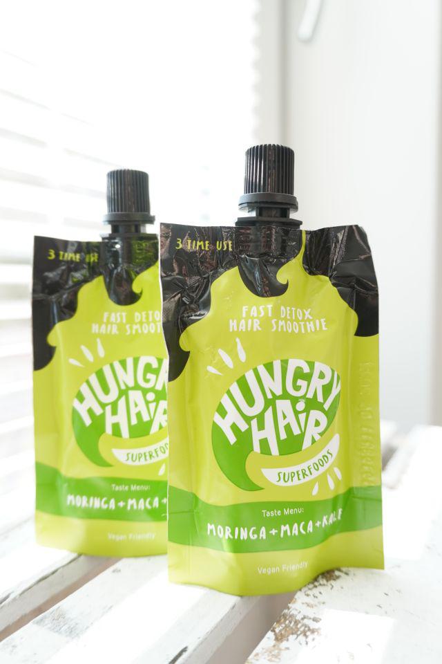 Hungry Hair Superfoods, Maska do włosów, Smoothie, Moringa, Maca i Kale