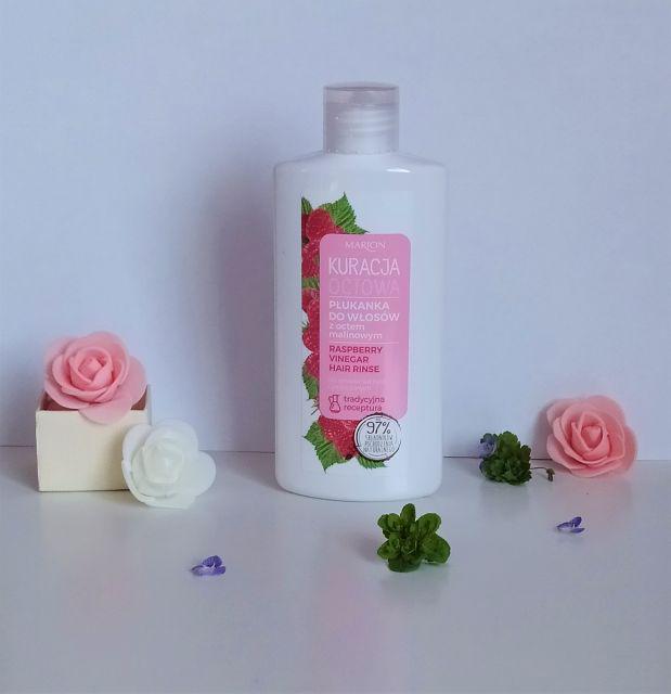 Marion Kuracja Octowa, Płukanka do włosów, Do włosów suchych i zniszczonych, Z octem malinowym