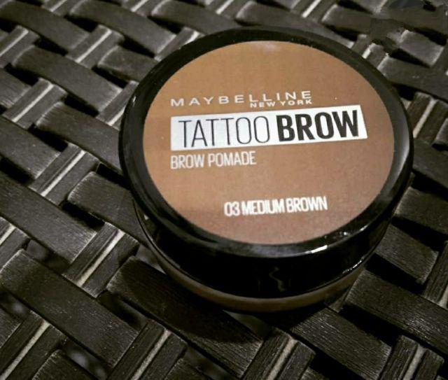 Maybelline Tattoo Brow, Pomada do stylizacji brwi, Lasting Color Pomade, nr 03 Medium Brown