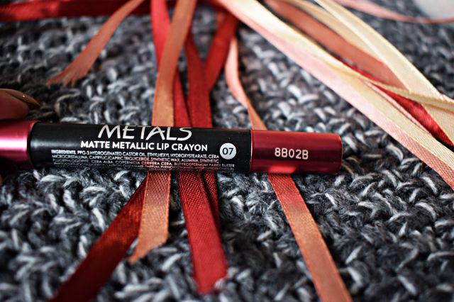 Golden Rose Metals, Matte Metallic Lip Crayon, Pomadka w kredce, nr 07