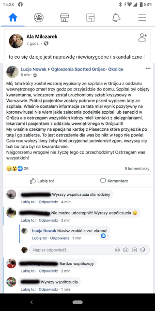 Koronawirus - zbiór przemyśleń w świetle ostatnich wydarzeń