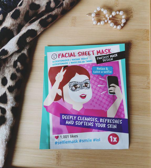 Mascot Europe Maska do twarzy w płacie, Facial Sheet Mask, Dzika Róża