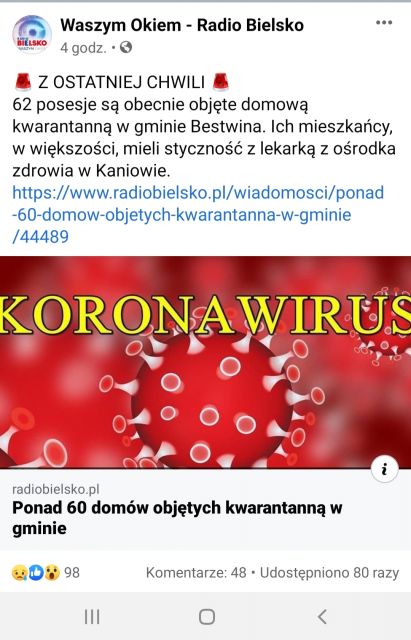 Koronawirus - zbiór przemyśleń w świetle ostatnich wydarzeń