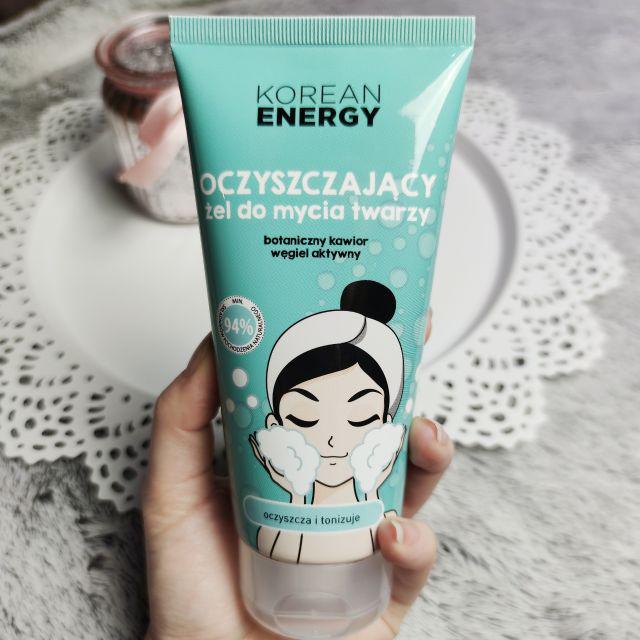Marion Korean Energy, Żel do mycia twarzy, Oczyszczający, Botaniczny kawior i węgiel aktywny