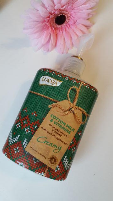 Luksja Creamy, Mydło w płynie, Cotton Milk & Vitamins