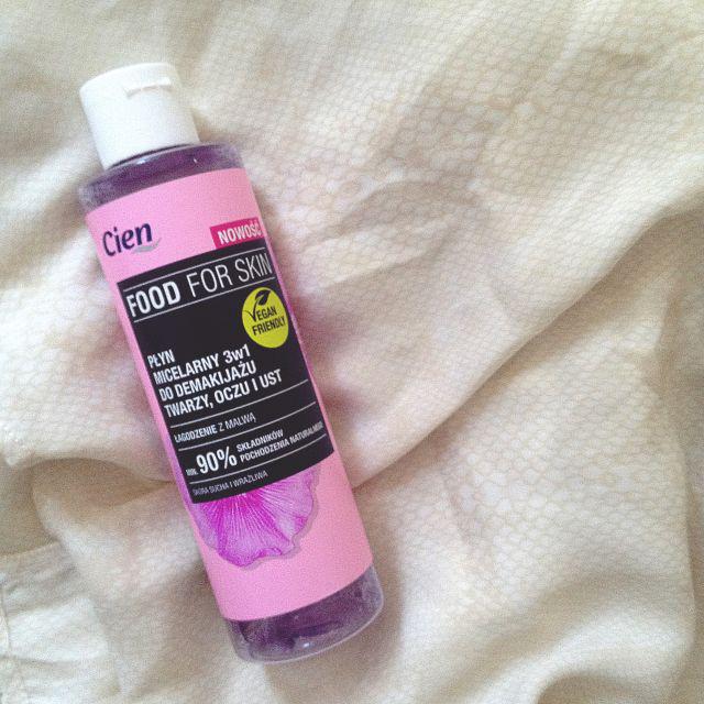 Cien Food For Skin, Płyn micelarny 3w1 do demakijażu twarzy, oczu i ust, Łagodzenie z malwą